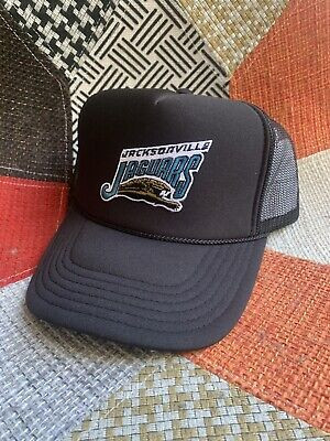 NEW 90’s  JACKSONVILLE JAGUARS HAT 5 PANEL HIGH CROWN TRUCKER SNAPBACK VINTAGE | eBay US