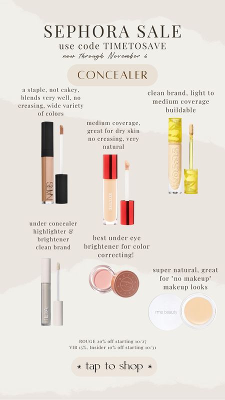 Sephora sale concealer picks 

#LTKHoliday #LTKsalealert #LTKHolidaySale