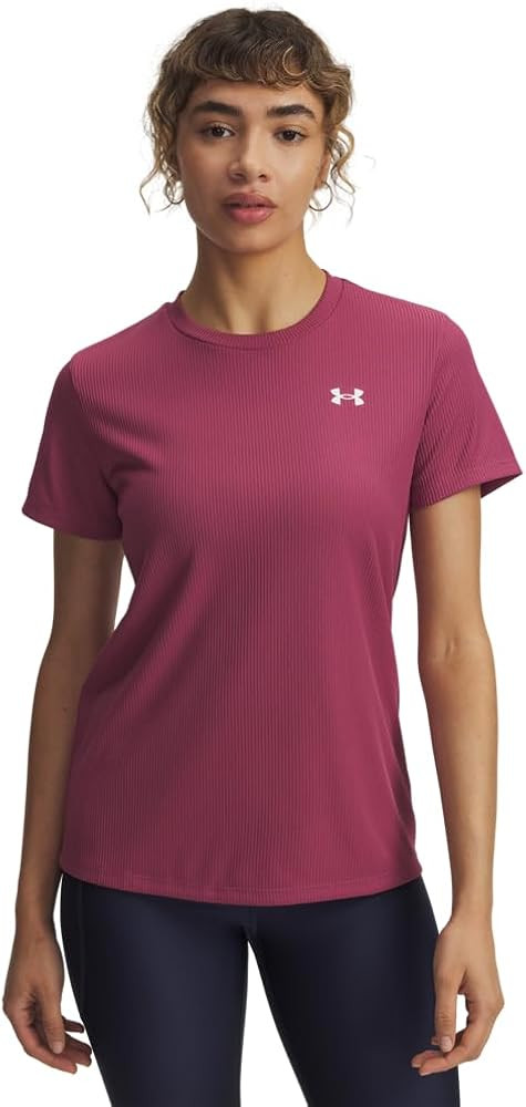 Under Armour Women's Tech Ribbed Short Sleeve Crew | Amazon (US)