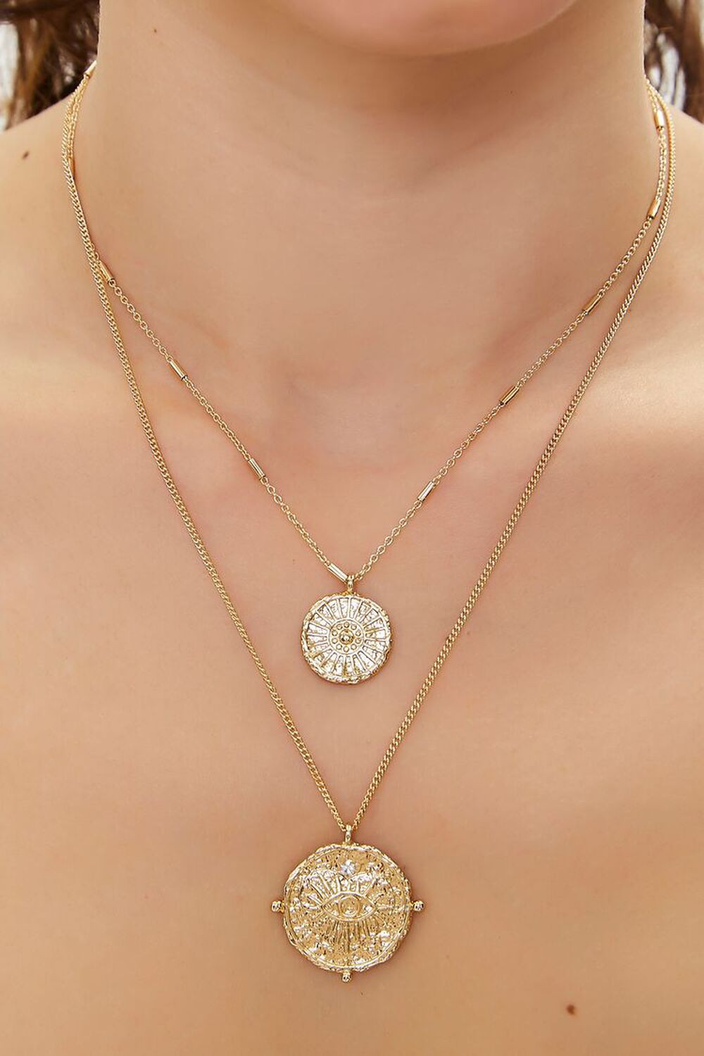 Evil Eye Pendant Layered Necklace | Forever 21 (US)