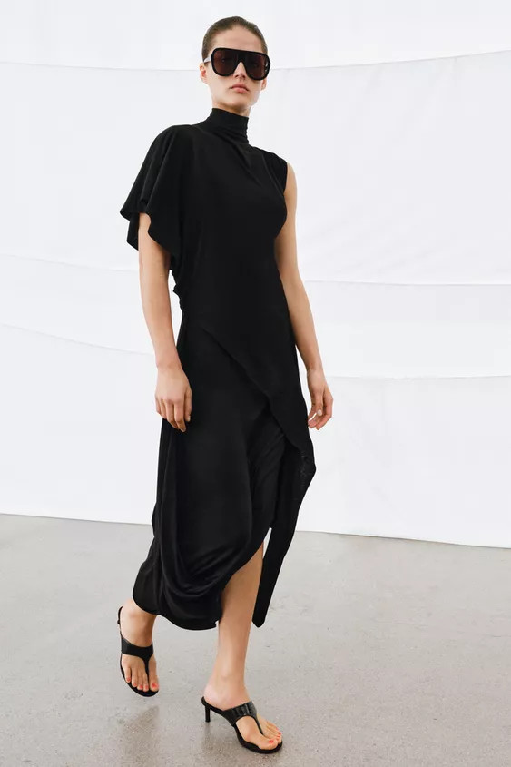 DRAPED MIDI SKIRT | Zara DE