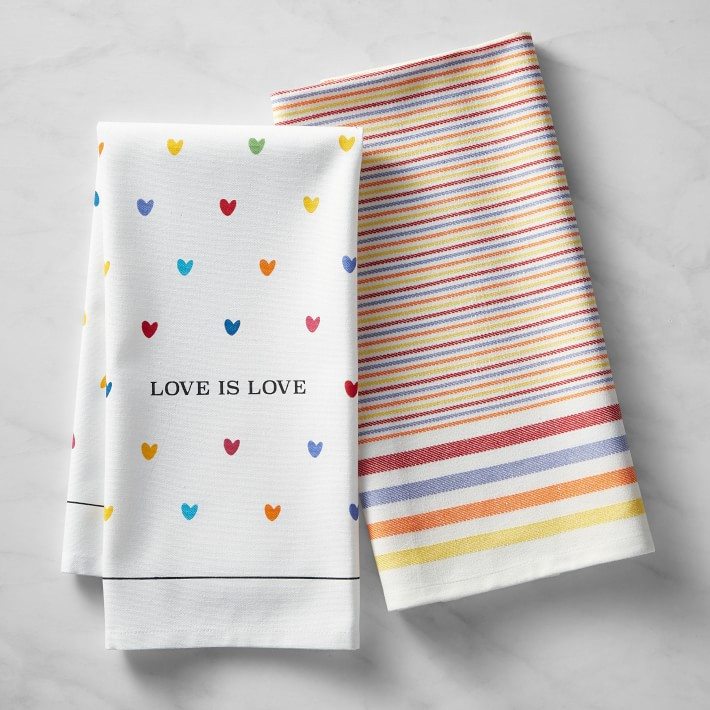 Love Is Love Towels, Set of 2 | Williams-Sonoma
