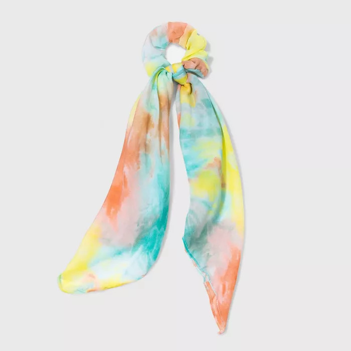 Tie-Dye Printed Chiffon Scarf Twister - Wild Fable™ | Target