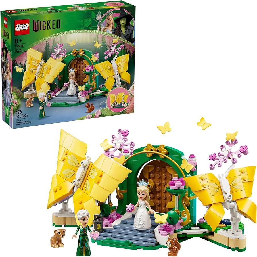 LEGO Wicked Glinda's Wedding Day Building Toy - Pretend Playset with 2 Minidolls, 2 Animal Toy Fi... | Amazon (US)