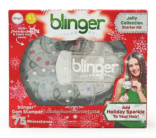 blinger Jolly Collection Gem Stamper with 75 Gems - QVC.com | QVC