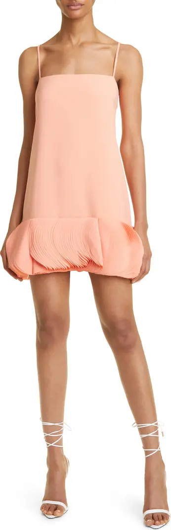 Yuri Ruffle Hem Shift Minidress | Nordstrom