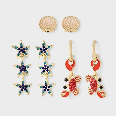 SUGARFIX by BaubleBar A Shore Thing Earring Set - Multicolor | Target