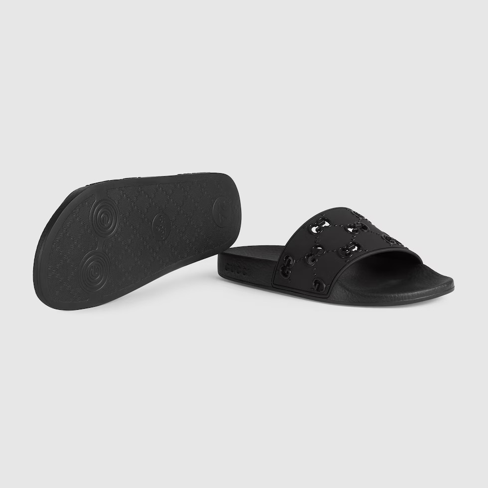 Women's rubber GG slide sandal | Gucci (US)