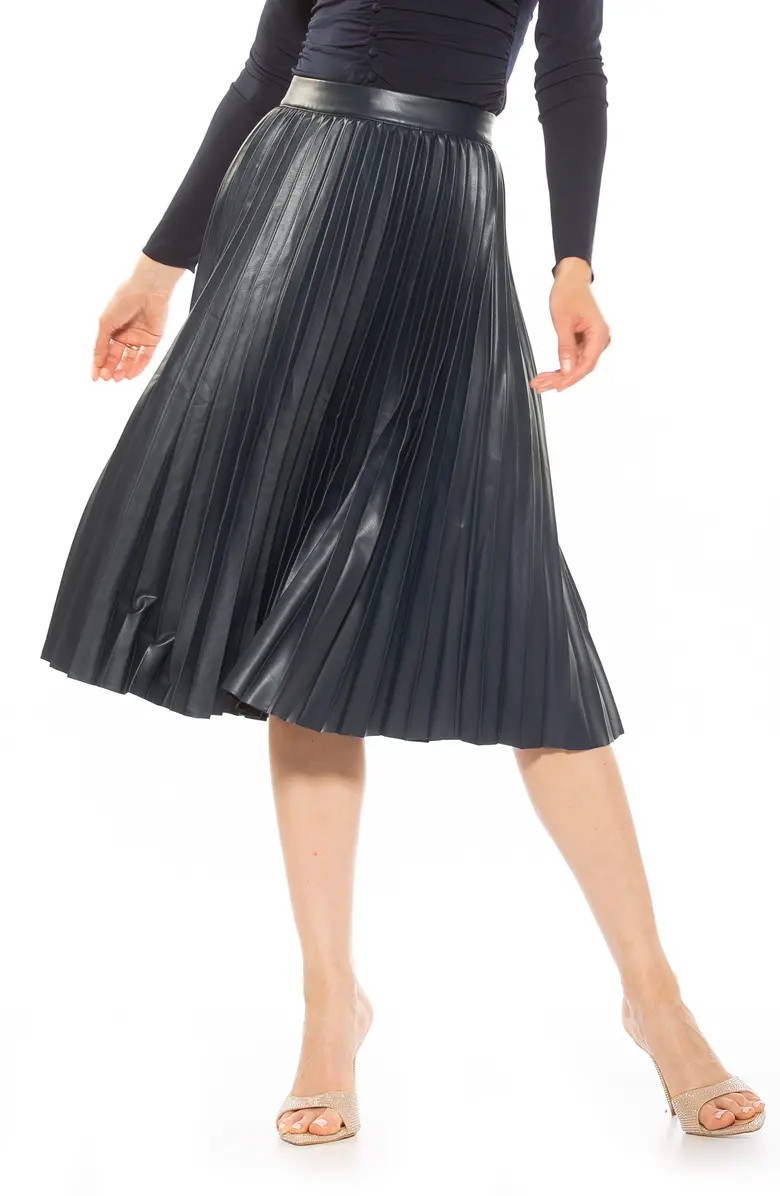 Alexia Admor Luca High Waist Pleated Faux Leather Skirt | Nordstromrack | Nordstrom Rack