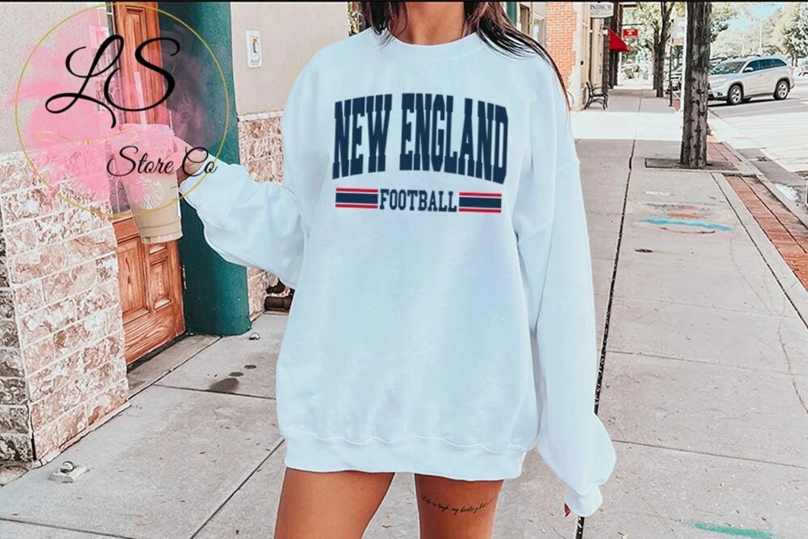 New England Football Sweatshirt / T-shirt the Pats Shirt - Etsy | Etsy (US)