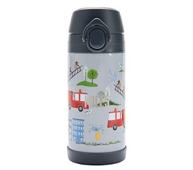 Mackenzie Firefighters Insulated Water Bottle | Pottery Barn Kids