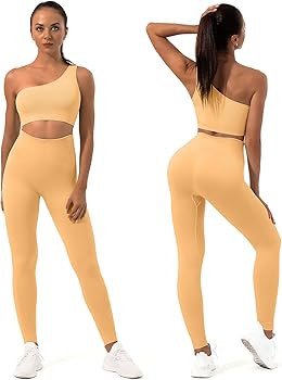 Workout Sets for Women 2 Piece, Sportneer Ribbed Seamless Matching Gym Yoga Set | Amazon (US)