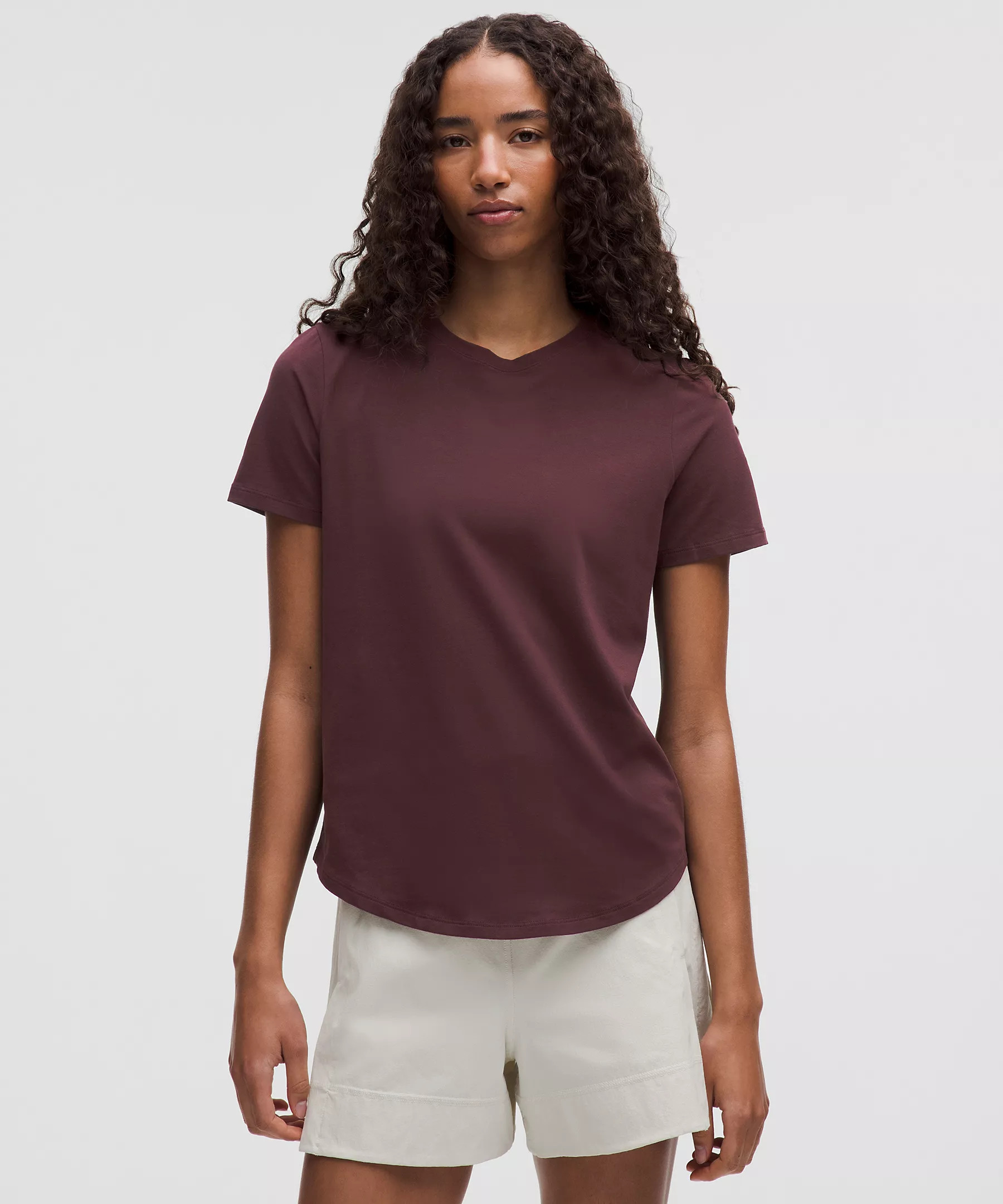 Love Curved-Hem Crewneck T-Shirt | Lululemon (US)