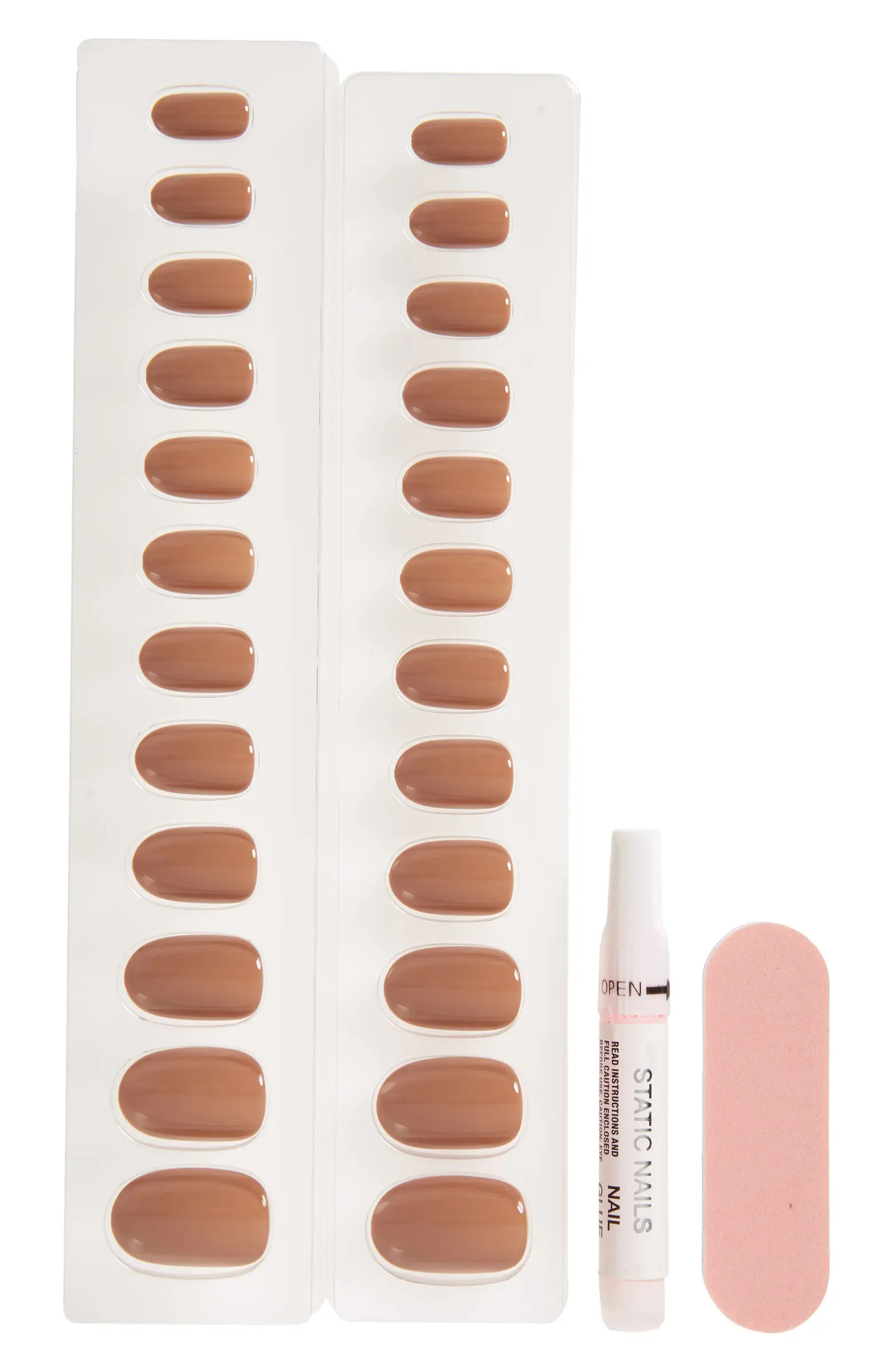 Static Nails Round Pop-On Reusable Manicure Set | Nordstrom | Nordstrom