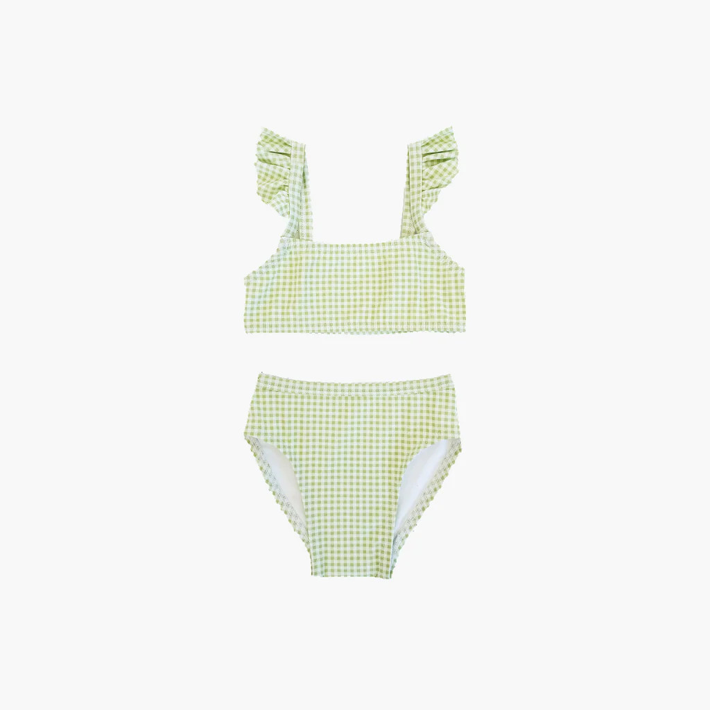 The Baby Jordan Bikini Set - Lime Gingham | Hill House Home US