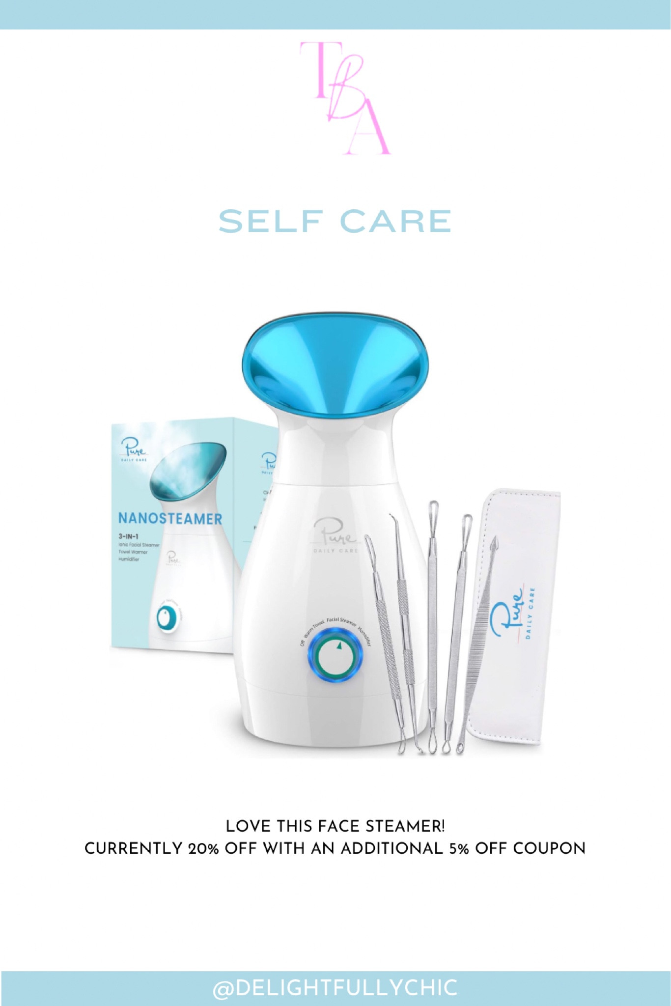 Self care 
Face steamer 

#LTKsalealert #LTKfindsunder50 #LTKbeauty