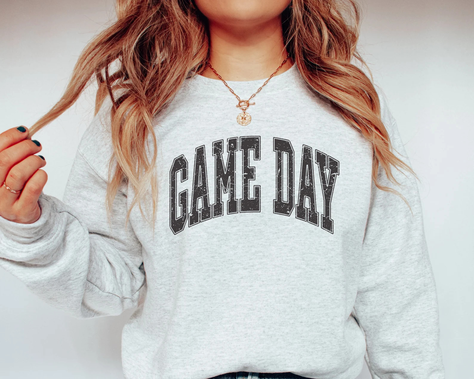 Game Day Sweatshirt, Gameday Sweater, Game Day Crewneck, Unisex Gameday Shirt, Varsity Retro Game... | Etsy (US)