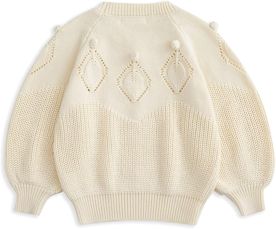 Simplee kids Baby Pullover Sweater Heart Knit Sweater Coat for Autumn Fall and Winter 3M-3T | Amazon (US)