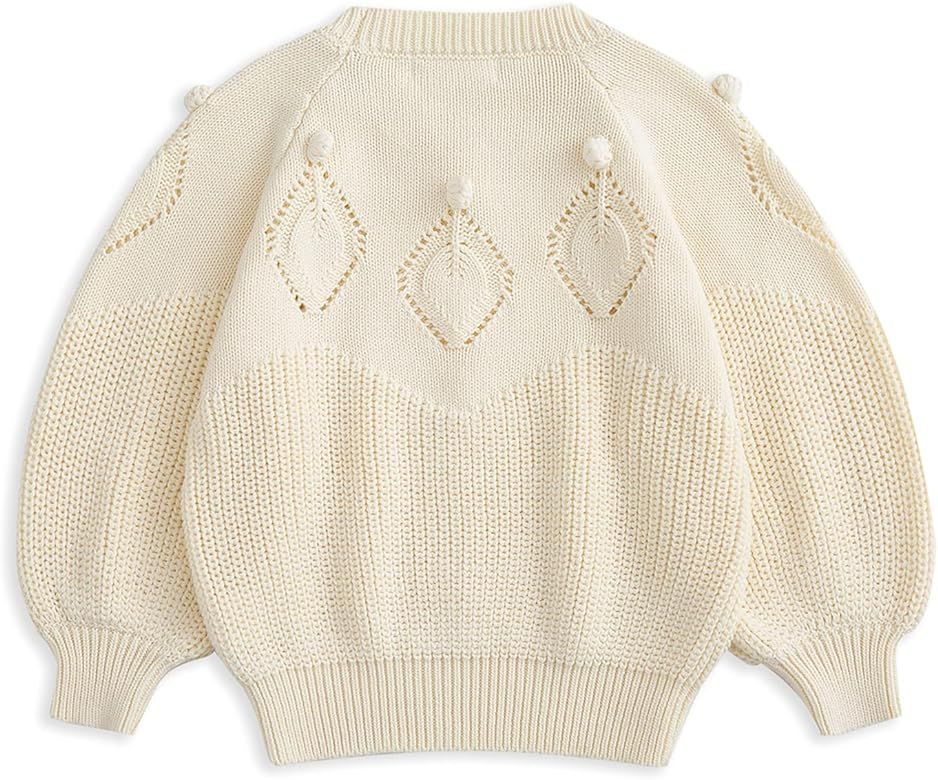 Simplee kids Baby Pullover Sweater Heart Knit Sweater Coat for Autumn Fall and Winter 3M-3T | Amazon (US)