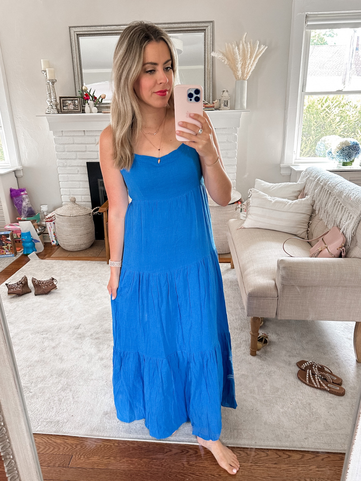 Blue spring and summer maxi dress 

#LTKFind