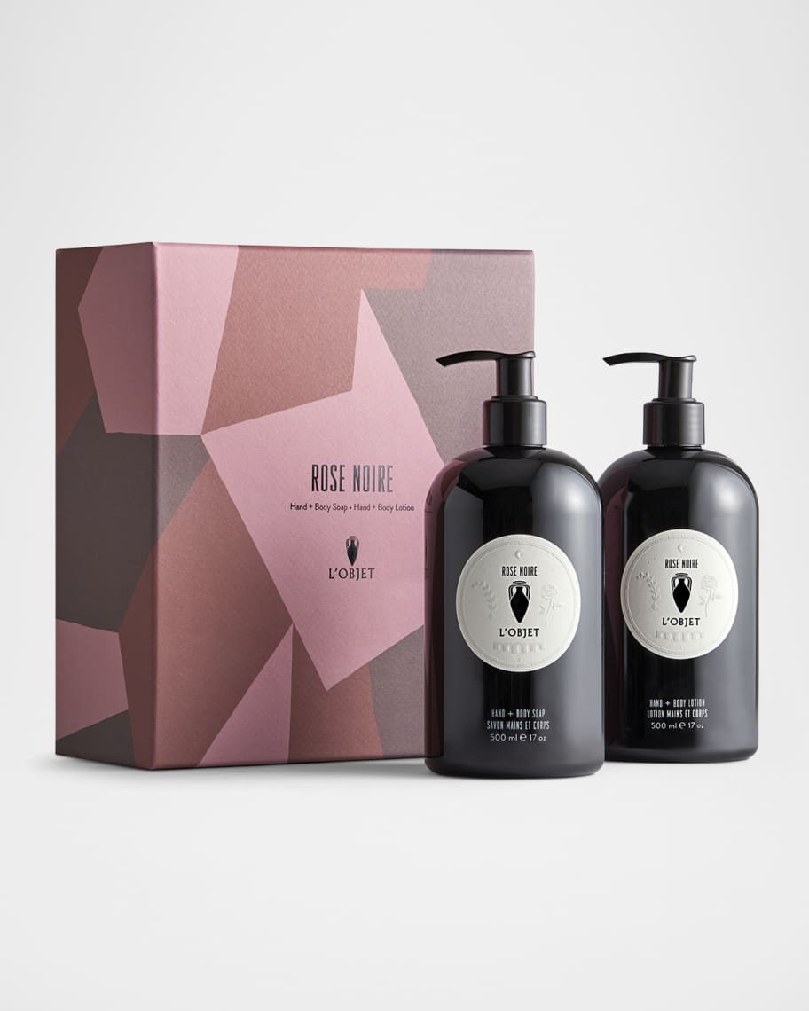 Rose Noire Gift Set: Soap + Lotion, 2 x 17 oz. | Neiman Marcus