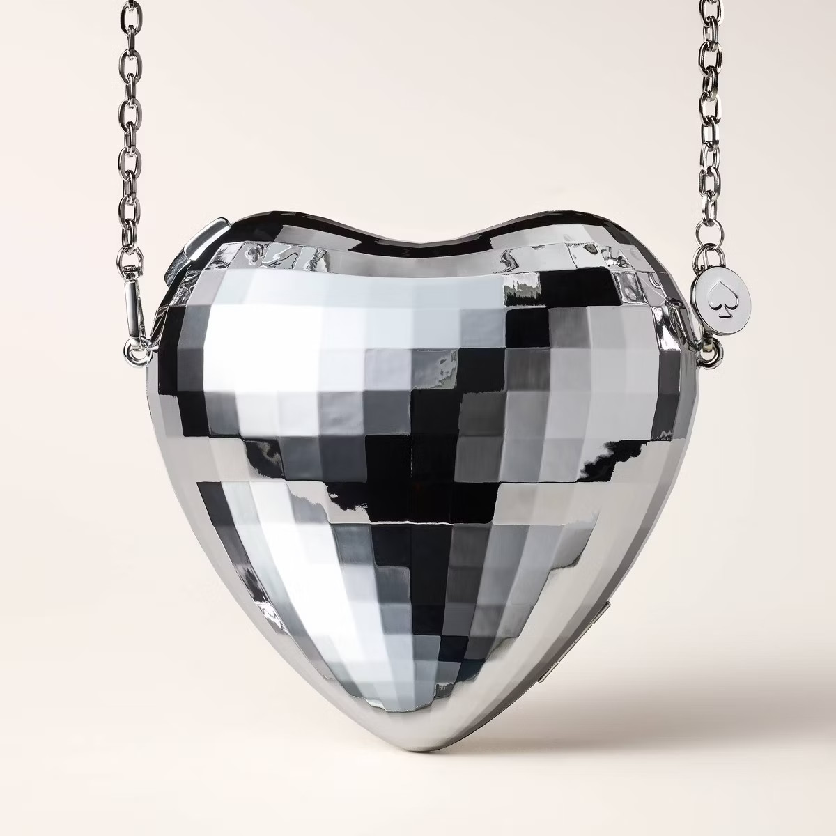 Disco Heart Crossbody Bag - kate spade new york x Target Silver | Target