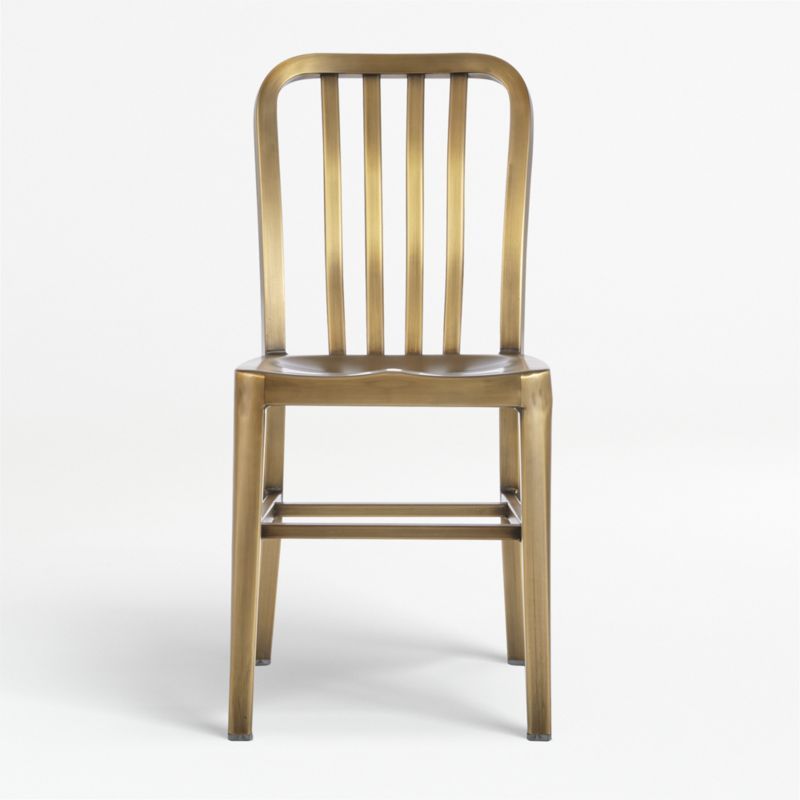 Delta Brass Dining Chair + Reviews | Crate and Barrel | Crate & Barrel