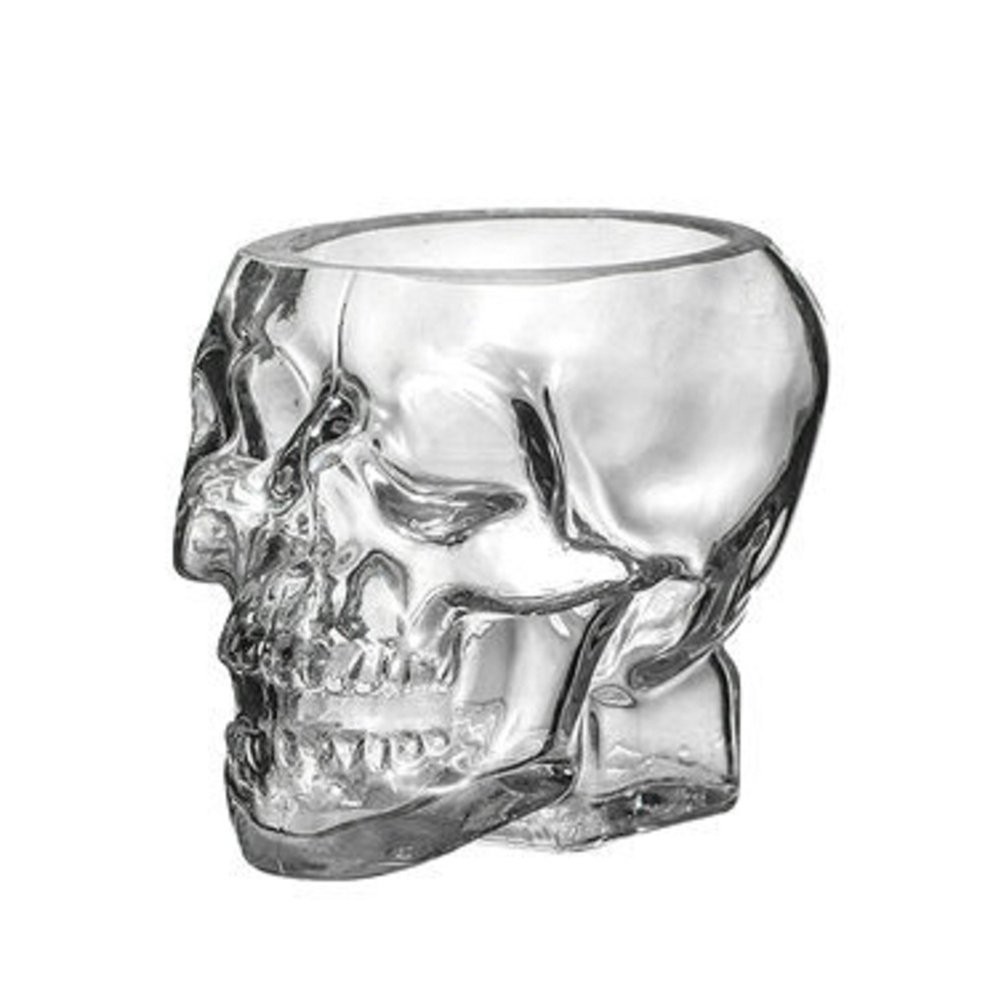CHAMAIR Creative Transparent Skull Head Drinking Cup Special-shaped Wine Dispenser Glass (80ml) | Walmart (US)