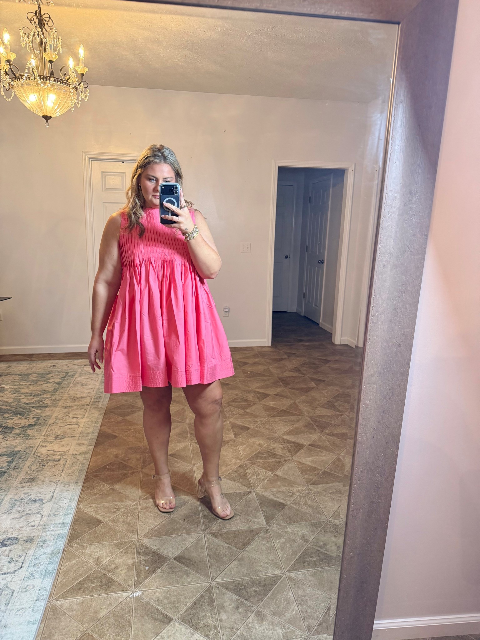 Absolutely LOVE this dress!! Even ordered it in the other color! It’s so flattering on! I’m 5’8 wearing an XL!! It’s Walmart!! (I’m screaming at yall- go get it!!) 
#walmart #spring #under50

#LTKPlusSize #LTKSpringSale #LTKootd