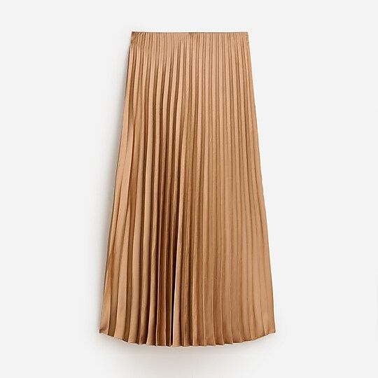 Pleated pull-on midi skirt | J.Crew US