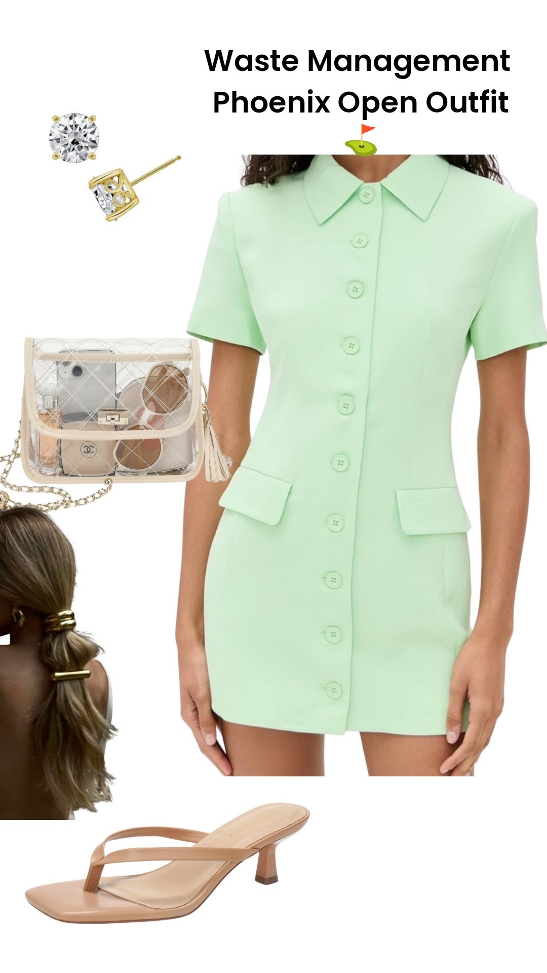 Waste management Phoenix open golf tournament in Scottsdale 
Outfit inspo 