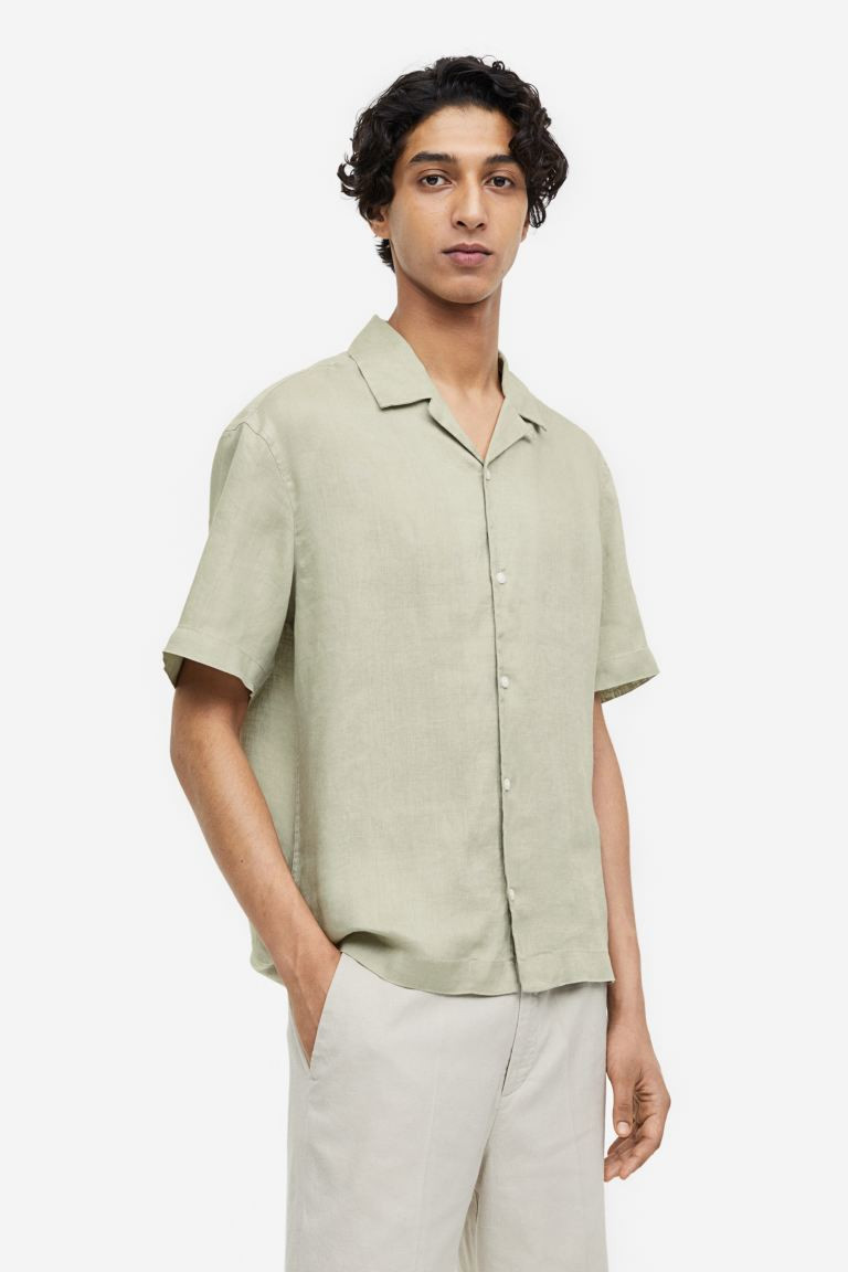 Relaxed Fit Linen Resort Shirt | H&M (US + CA)