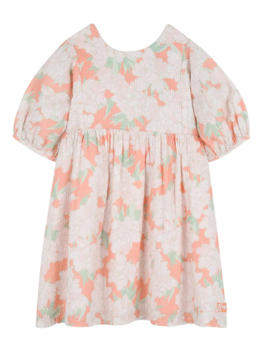 Kenzo Kids floral-print casual dress - Neutrals | Farfetch Global
