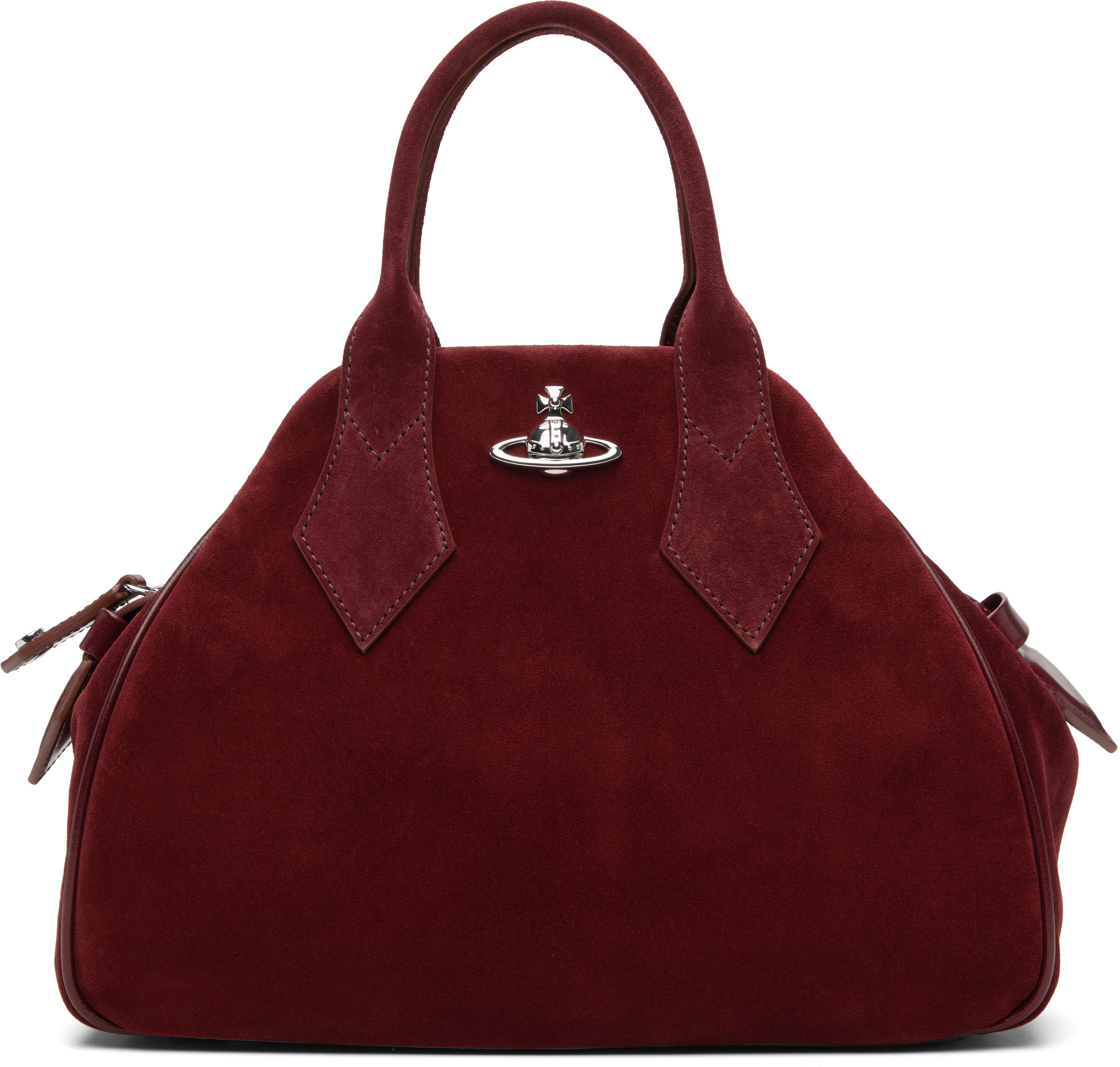 Vivienne Westwood Burgundy Yasmine Medium Bag | SSENSE