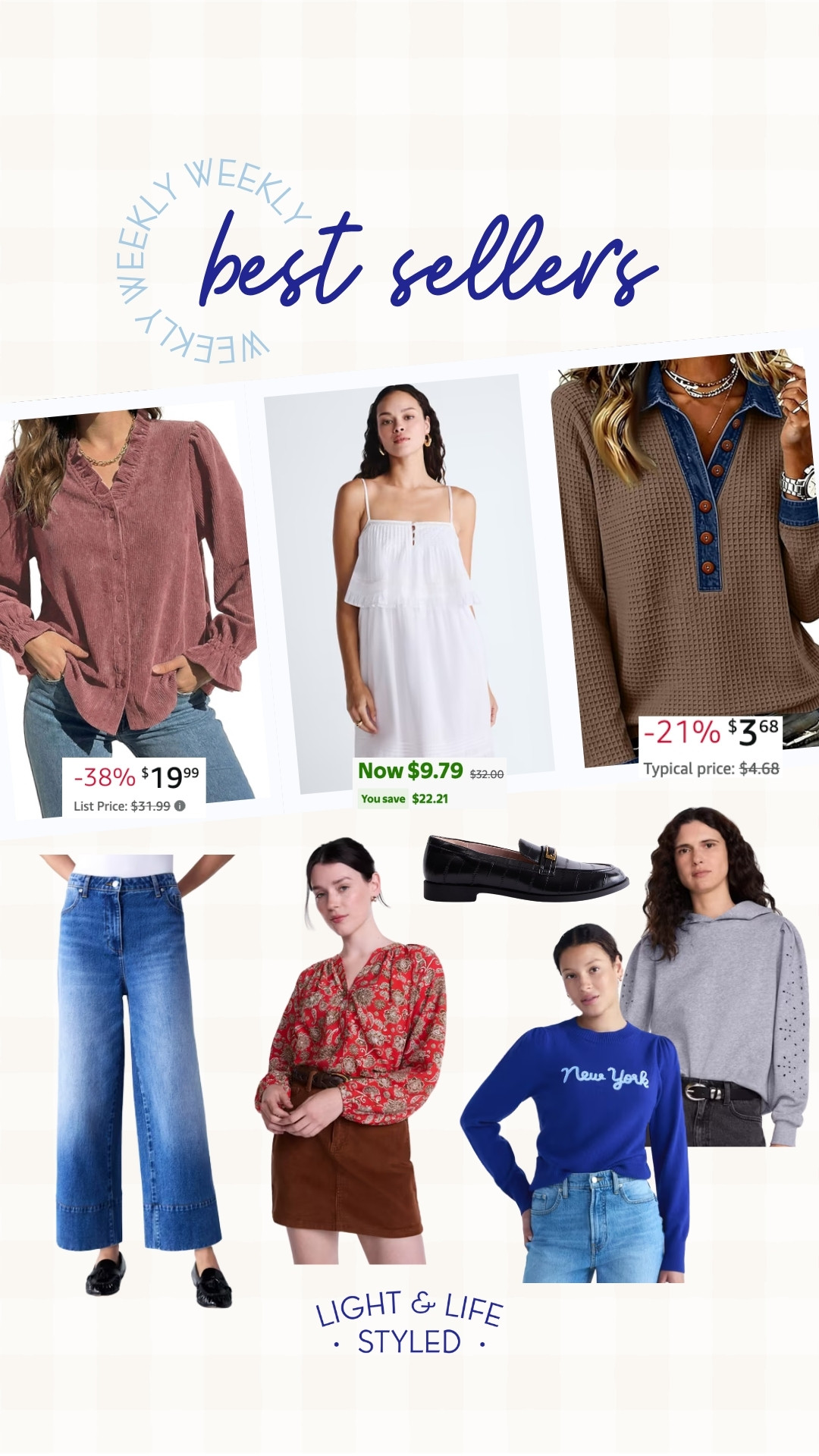 This week’s best sellers are SO good! 🤎 Easy pieces to wear now and carry right into fall!! 
amazon, walmart, fall outfit, summer outfit, vacation, travel, pants, jeans, flats, mary jane, purse, sneaker,

#LTKootd #LTKSeasonal #LTKSaleAlert