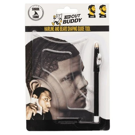 Cut Buddy Beard Shaping Tool and Haircut Guide Template with Multiple Curves and Barber Pencil | Walmart (US)
