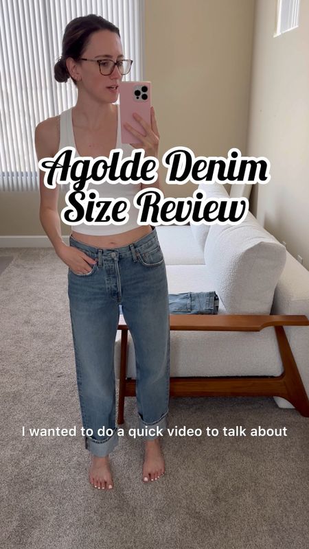 Not sure what size to order in Agolde jeans? Here’s my recommendation based on my own experience! I kept the size 23 in the ‘Fran’ style 🩵 I love them! The denim is so soft & I’m excited to style them for summer 

#LTKStyleTip #LTKVideo