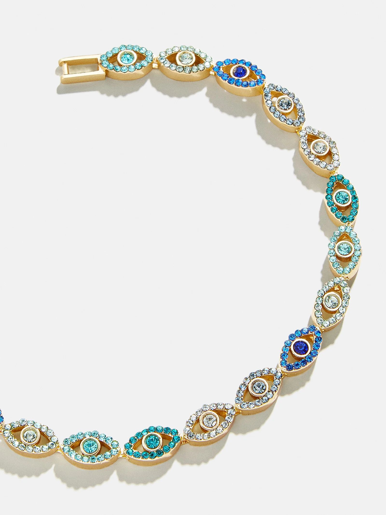 Evil Eye Tennis Bracelet - Blue/Gold | BaubleBar (US)