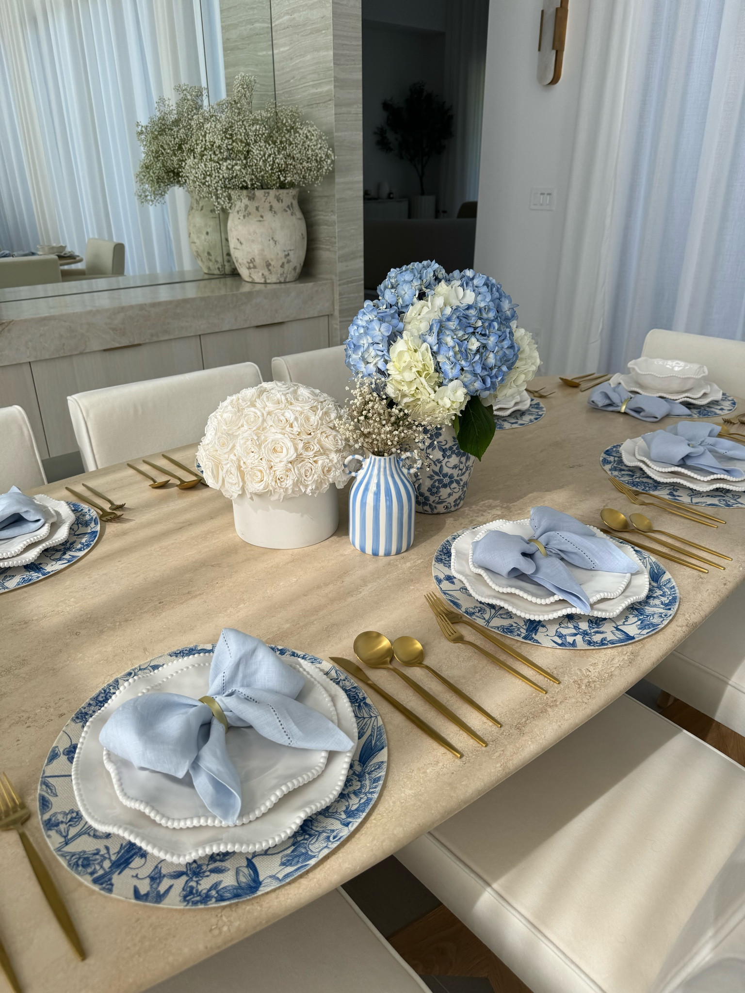 Created a toile inspired Tablescape for Mother’s Day, everything you see here is from Amazon! Love how sweet and femme this turned out! 🤍💙

#LTKhome #LTKfindsunder100 #LTKfindsunder50