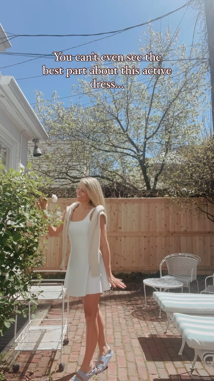 Spanx has finally solved the biggest problem with exercise dresses- having to get naked when nature calls!

They have a patent pending on the “take-off technology”. It’s basically shorts connected to the dress, but only in the front. So you can do what you need to do, while staying mostly dressed ☺️

Please excuse me while I live in this all summer!

#LTKstyletip #LTKfitness #LTKActive