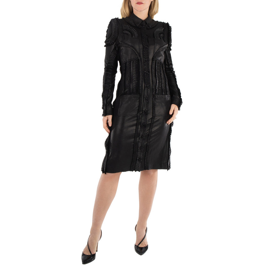 Burberry Detail Pleated Stretch Jersey Shirt Dress | Jomashop.com & JomaDeals.com