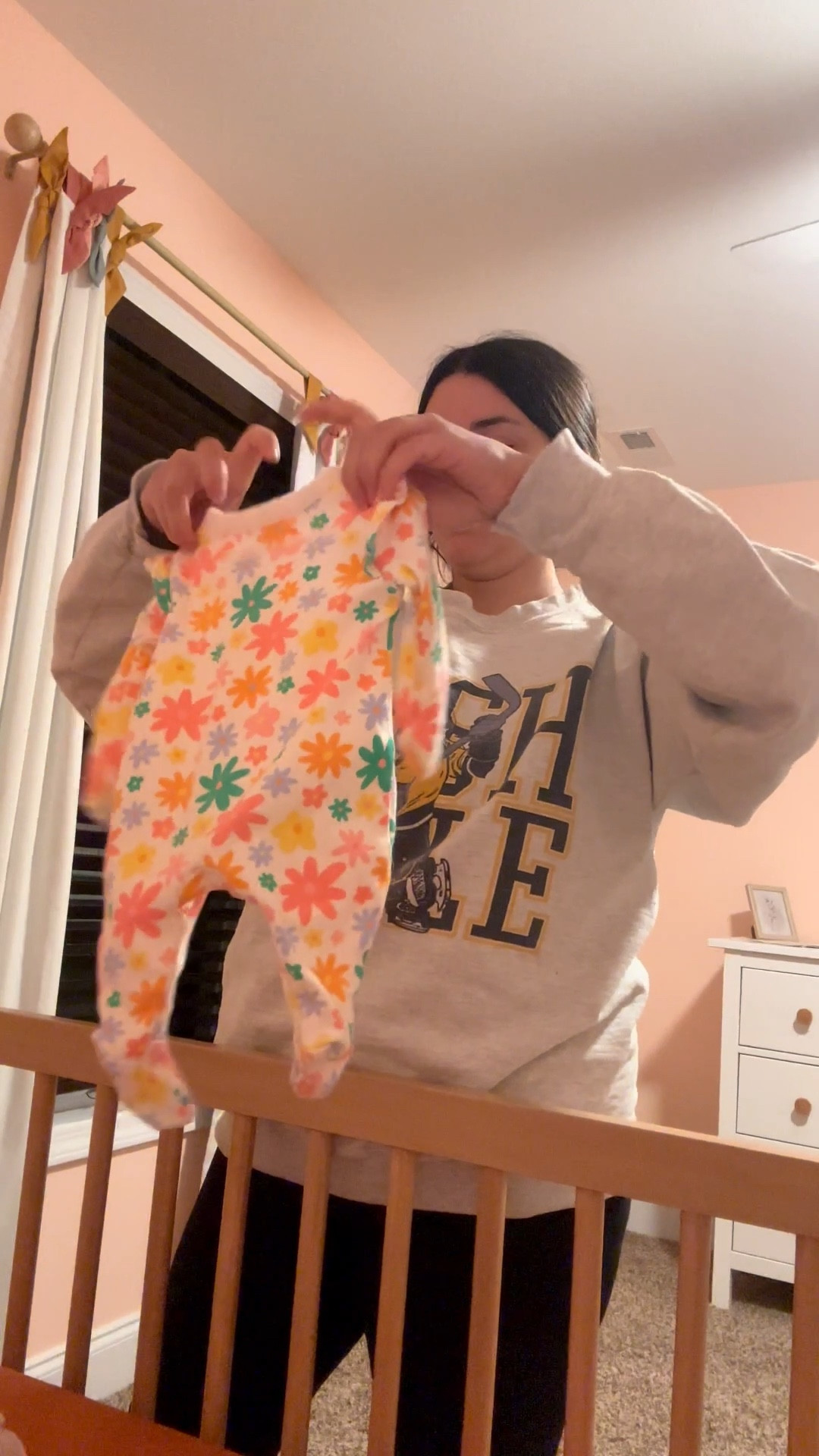 Always using the crib as my laundry station!!