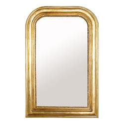 Worlds Away Waverly Regency Gold Leaf Wood Rectangular Accent Wall Mirror | Kathy Kuo Home