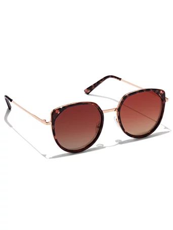Faux-Tortoise Cat-Eye Sunglasses | New York & Company