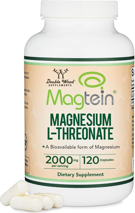 Magnesium L Threonate, Magtein, Sleep and Cognitive Support – High Absorption – Most Bioavail... | Amazon (US)