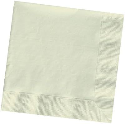 Creative Converting Touch of Color 2-Ply 50 Count Paper Lunch Napkins, Ivory | Amazon (US)