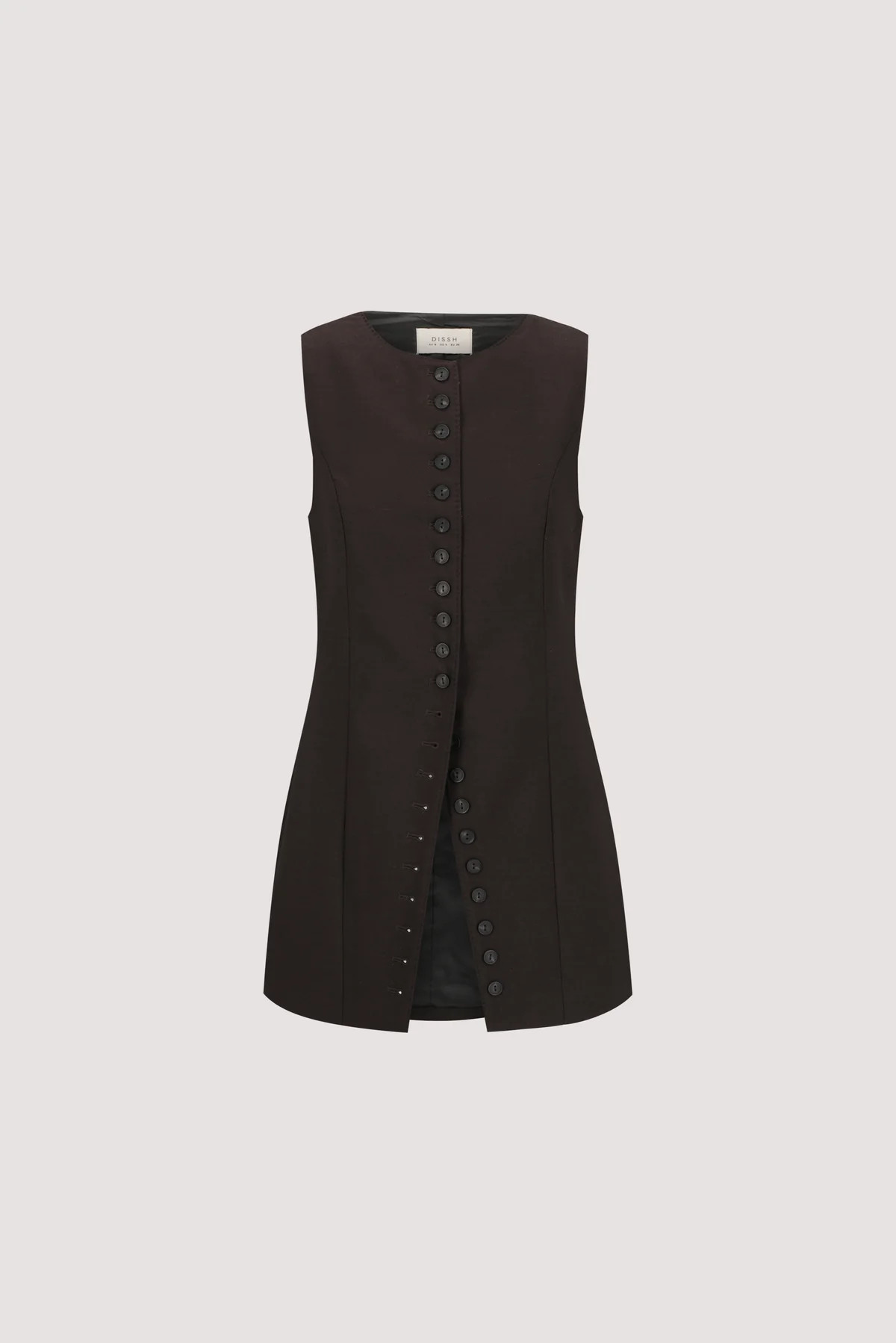 MONIQUE PEAT TAILORED VEST | DISSH