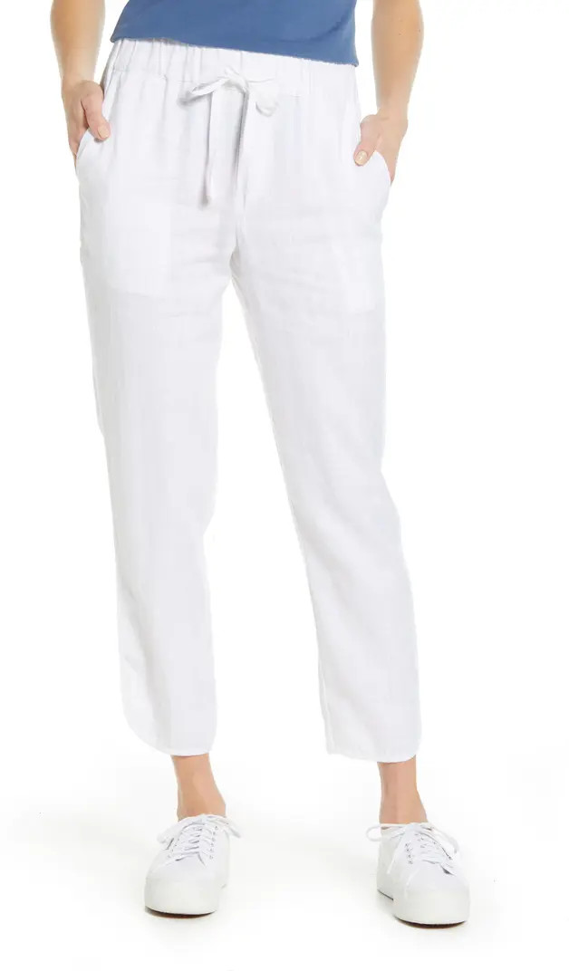Tulip Hem Linen Pants | Nordstrom