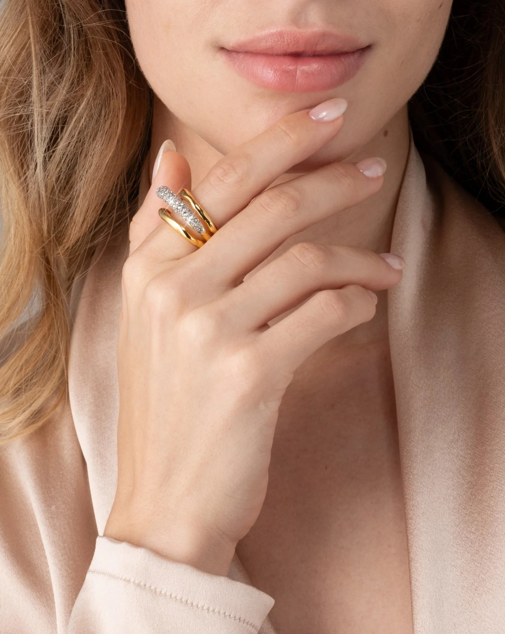 Solanales Crystal Orbiting Ring | Alexis Bittar | Alexis Bittar