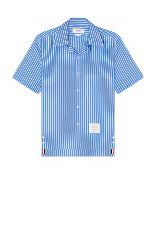 Thom Browne Straight Fit Shirt in Medium Blue | FWRD | FWRD 